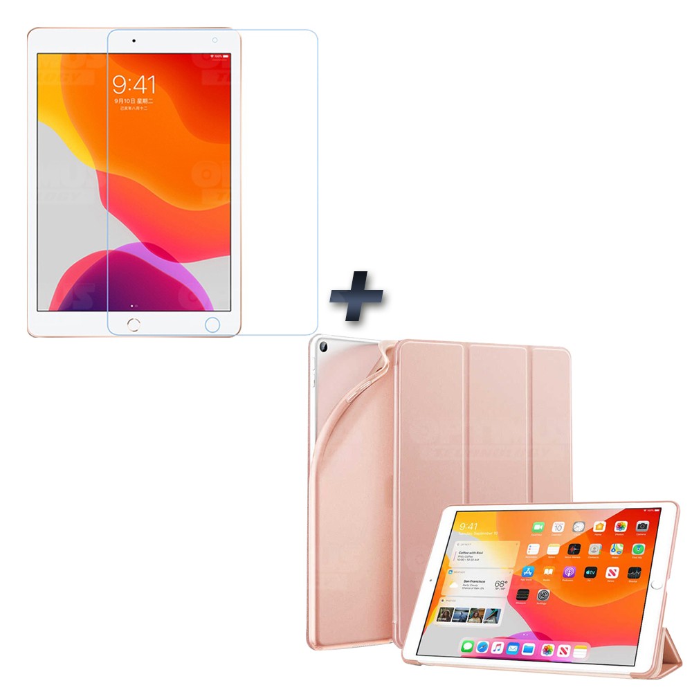 KIT Combo Vidrio y Estuche Protector SmartCase IPad 7 Generación De 10.2" | OPTIMUS TECHNOLOGY™ | KTD-ESTSMCVTP-IP7-102 |