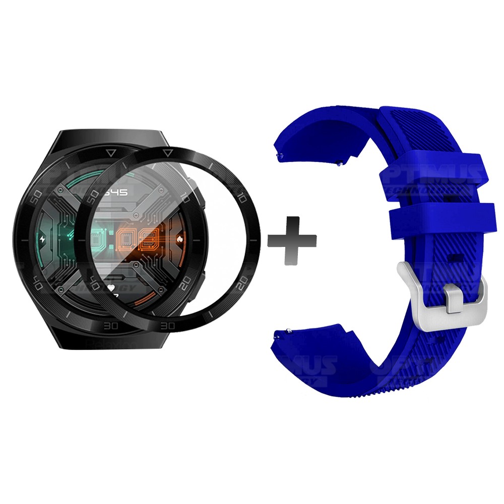 Vidrio Templado Nanoglass Y Pulso Correa Smartwatch Reloj Inteligente Huawei Gt2E | OPTIMUS TECHNOLOGY™ | CRRV2-VTP-HW-GT2E |