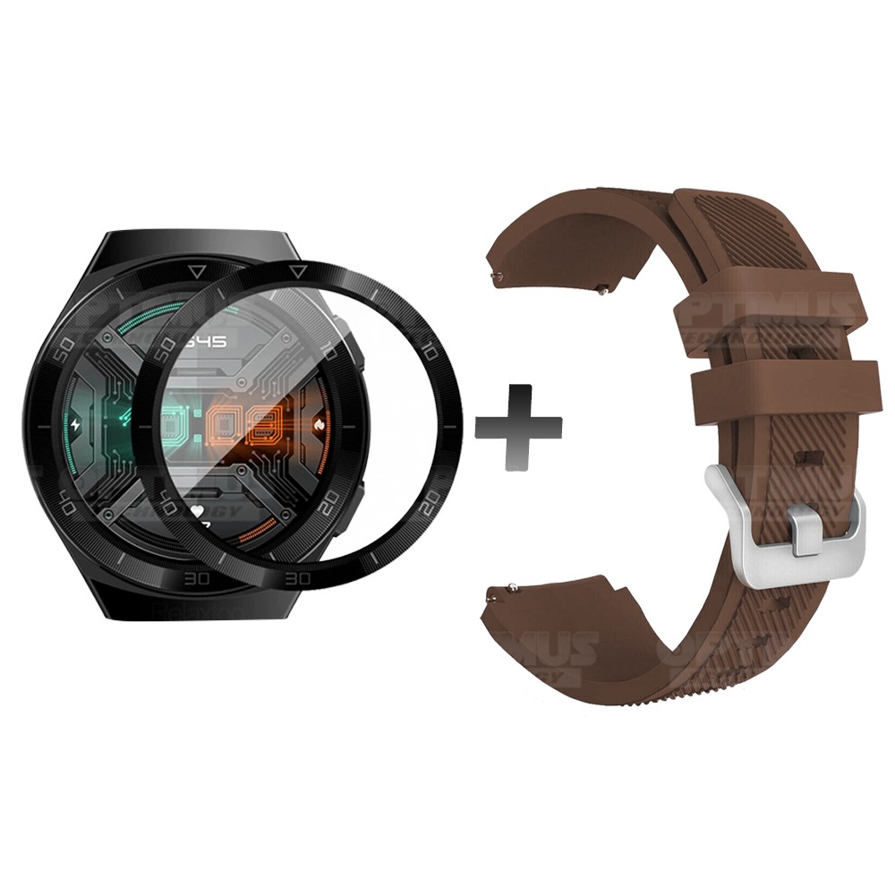 Vidrio Templado Nanoglass Y Pulso Correa Smartwatch Reloj Inteligente Huawei Gt2E | OPTIMUS TECHNOLOGY™ | CRRV2-VTP-HW-GT2E |