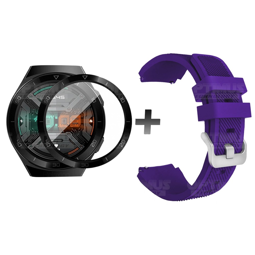 Vidrio Templado Nanoglass Y Pulso Correa Smartwatch Reloj Inteligente Huawei Gt2E | OPTIMUS TECHNOLOGY™ | CRRV2-VTP-HW-GT2E |