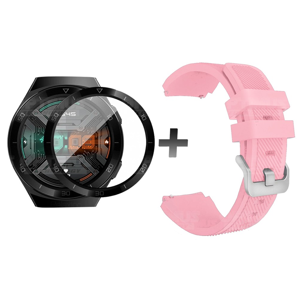 Vidrio Templado Nanoglass Y Pulso Correa Smartwatch Reloj Inteligente Huawei Gt2E | OPTIMUS TECHNOLOGY™ | CRRV2-VTP-HW-GT2E |