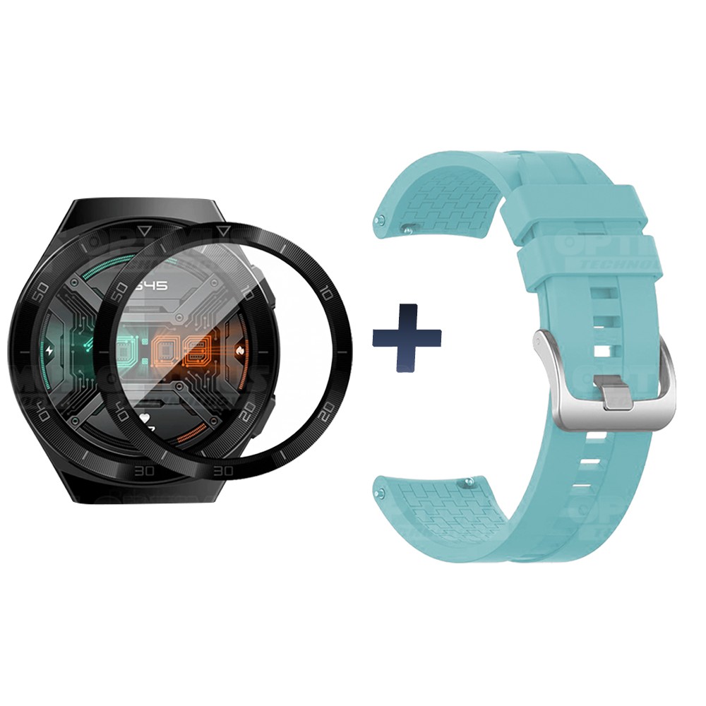 Vidrio Templado Cerámico Y Correa Smartwatch Reloj Inteligente Huawei Gt2E | OPTIMUS TECHNOLOGY™ | CRR-VTP-HW-GT2E |