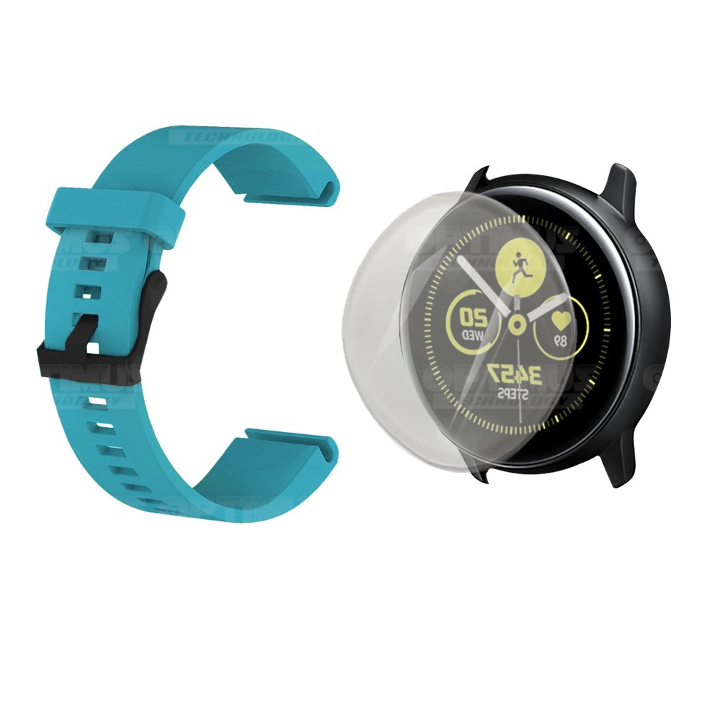 Kit Correa Manilla Banda Y Buff Screen Para Reloj Samsung Galaxy Active 40mm | OPTIMUS TECHNOLOGY™ | CRR-BFF-HP-SS-GA20 |