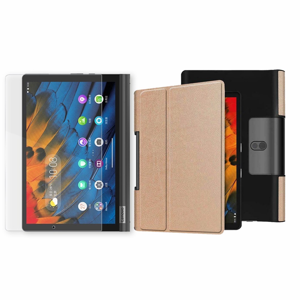 Kit Vidrio Templado y Estuche Case Acrílico y Sintético Lenovo Yoga Smart Tab Yt-x 705f OPTIMUS TECHNOLOGY™ - 5
