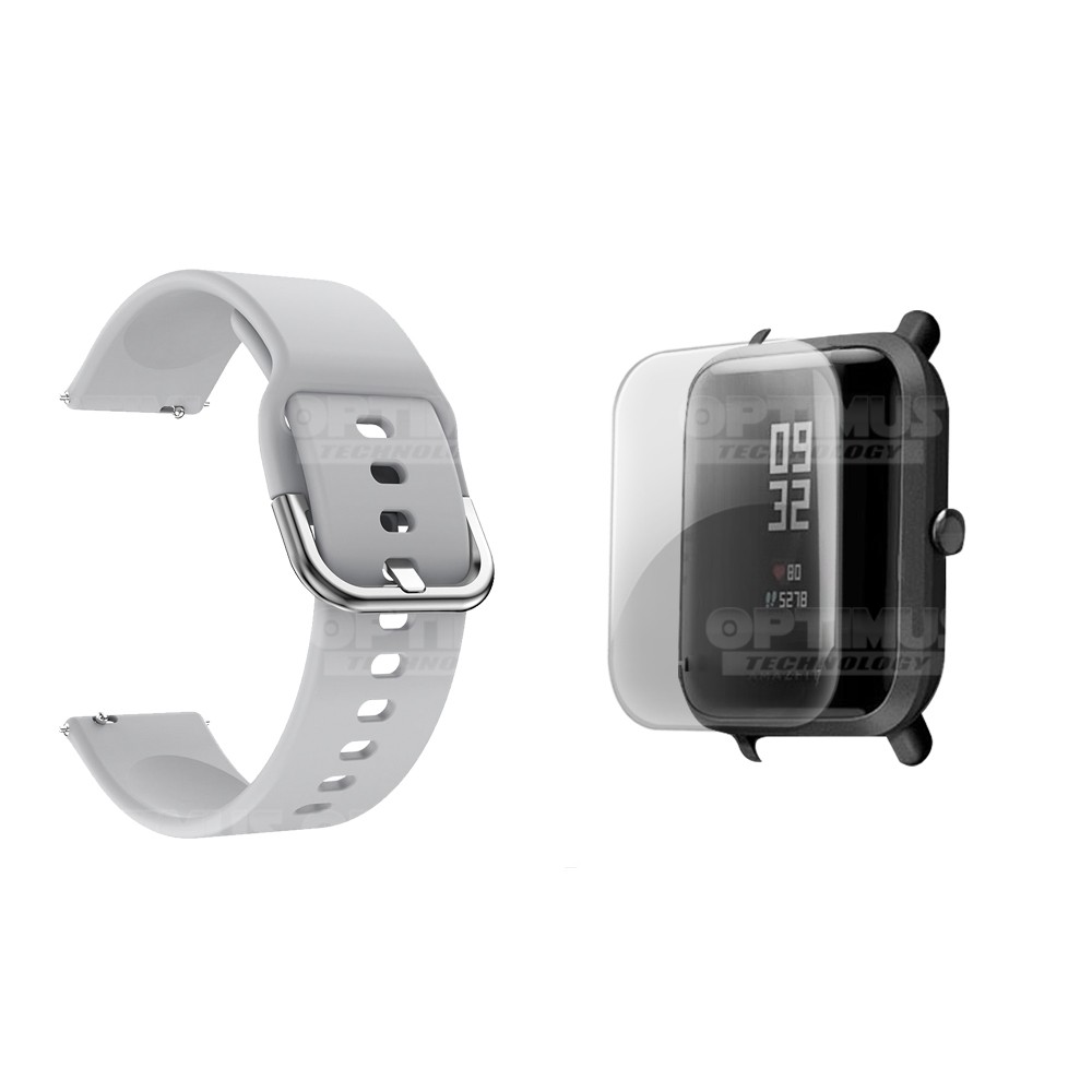 Kit Correa Manilla Banda Y Buff Screen Para Reloj Xiaomi Amazfit Bip | OPTIMUS TECHNOLOGY™ | CRR-BFF-XMI-AFB |