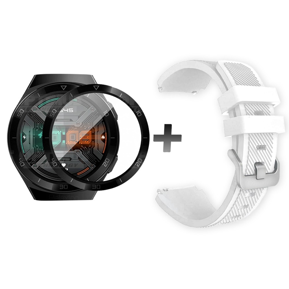 Vidrio Templado Nanoglass Y Pulso Correa Smartwatch Reloj Inteligente Huawei Gt2E | OPTIMUS TECHNOLOGY™ | CRRV2-VTP-HW-GT2E |