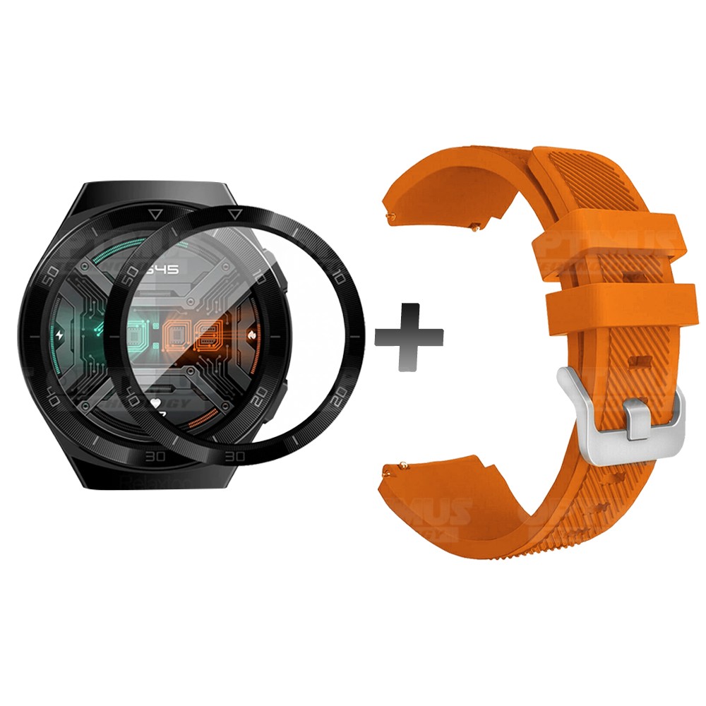 Vidrio Templado Nanoglass Y Pulso Correa Smartwatch Reloj Inteligente Huawei Gt2E | OPTIMUS TECHNOLOGY™ | CRRV2-VTP-HW-GT2E |