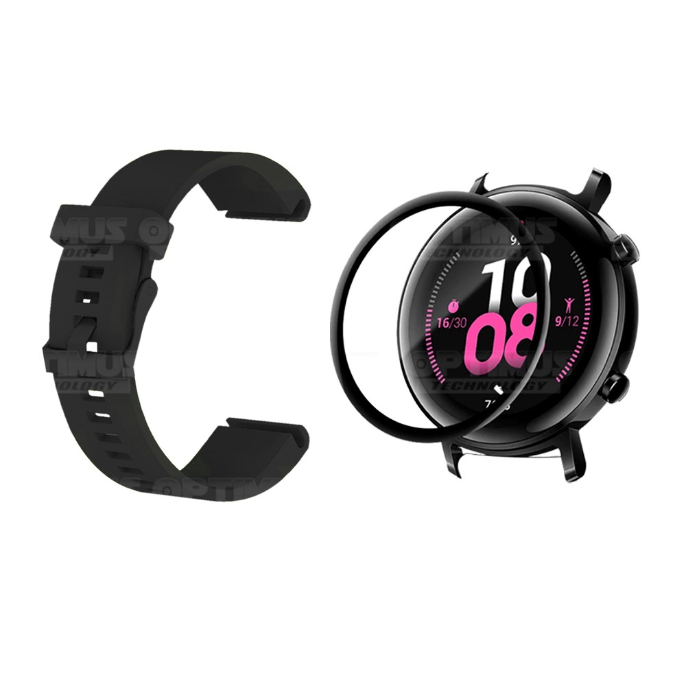 Kit Manilla Correa Y Vidrio Templado Cerámico Protector Para Reloj Huawei Gt2 42mm OPTIMUS TECHNOLOGY™ - 17