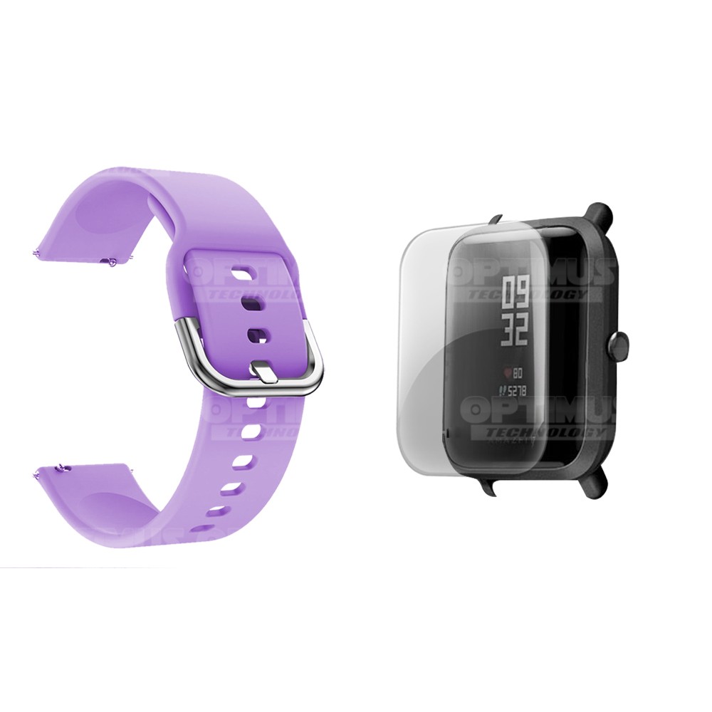 Kit Correa Manilla Banda Y Buff Screen Para Reloj Xiaomi Amazfit Bip | OPTIMUS TECHNOLOGY™ | CRR-BFF-XMI-AFB |