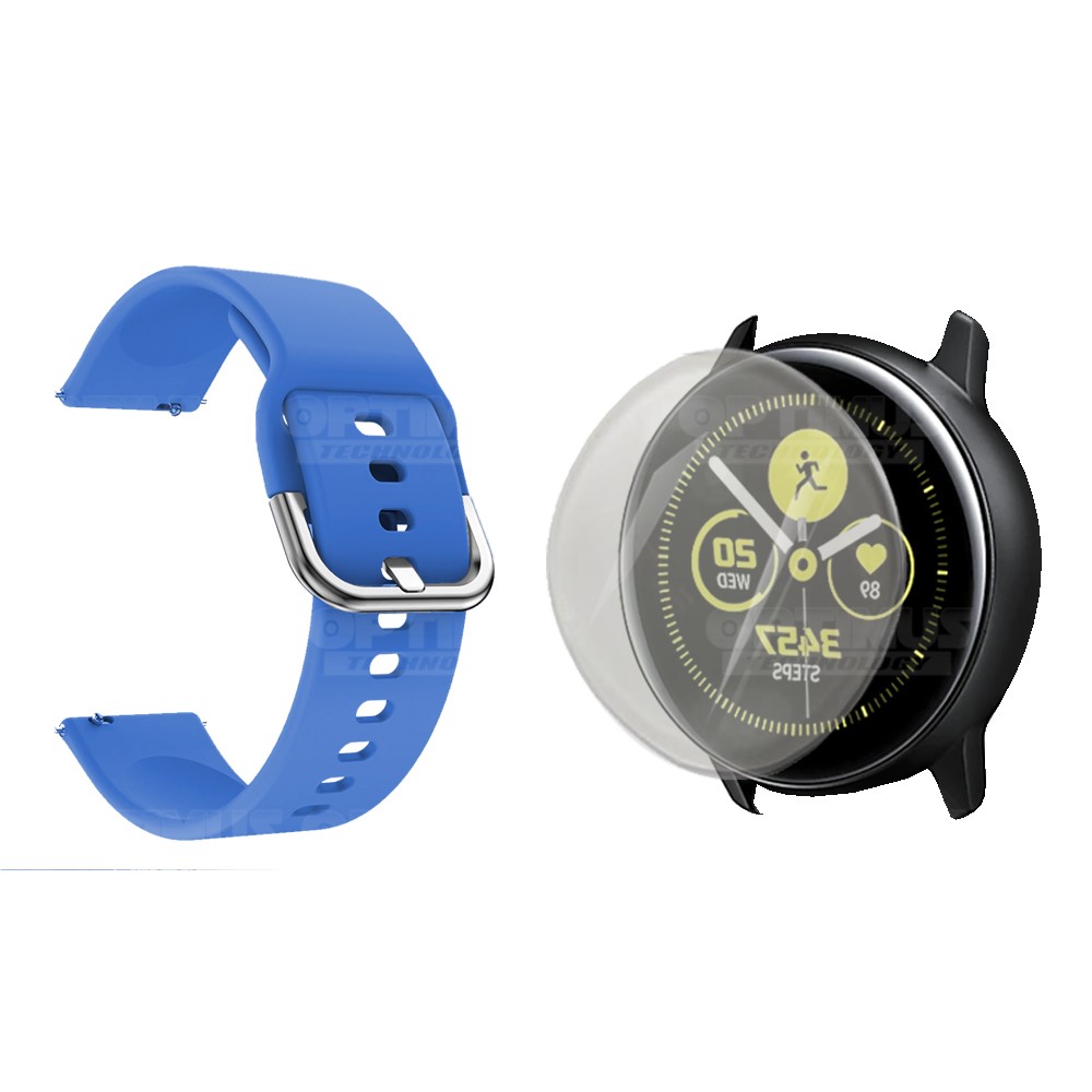 Kit Correa Pulso Y Buff Screen Para Reloj Samsung Galaxy Active 40mm | OPTIMUS TECHNOLOGY™ | CRR-BFF-SS-GWA20 |