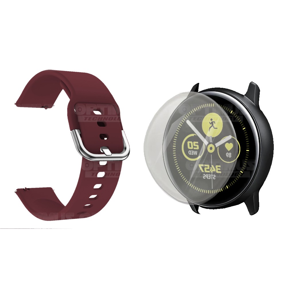 Kit Correa Pulso Y Buff Screen Para Reloj Samsung Galaxy Active 40mm | OPTIMUS TECHNOLOGY™ | CRR-BFF-SS-GWA20 |