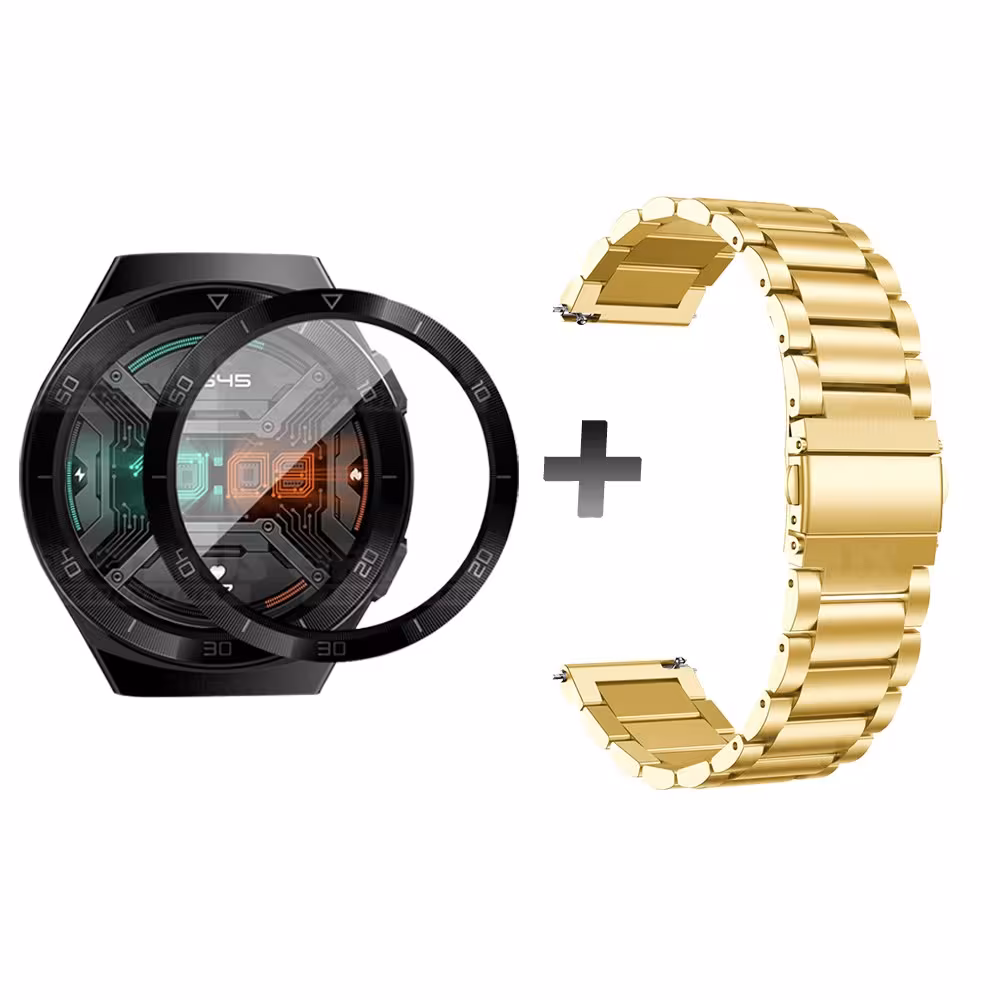 Vidrio Templado Cerámico Y Correa de Metal Acero Inoxidable Smartwatch Reloj Inteligente Huawei Gt2E OPTIMUS TECHNOLOGY™ - 1