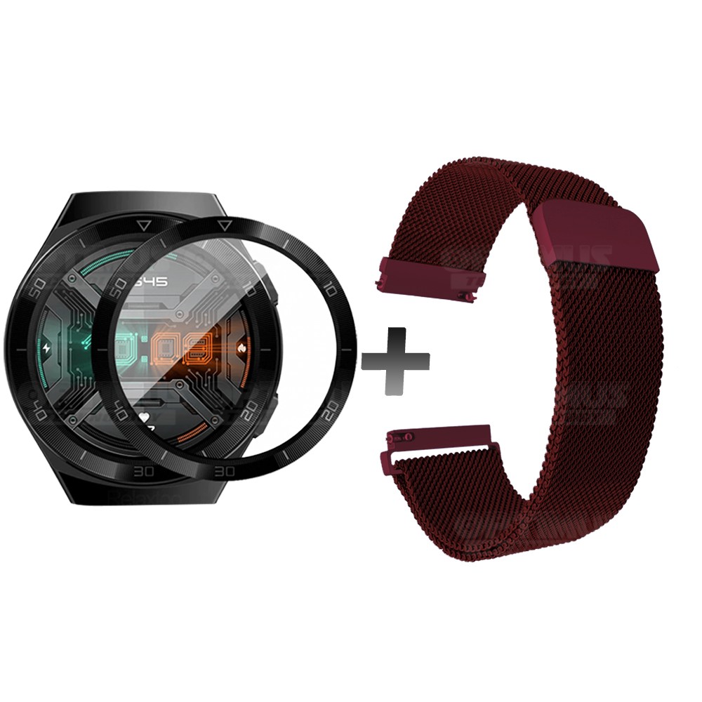 Vidrio Templado Cerámico Y Correa Magnética de Acero Inoxidable Smartwatch Reloj Inteligente Huawei Gt2E OPTIMUS TECHNOLOGY™ - 1