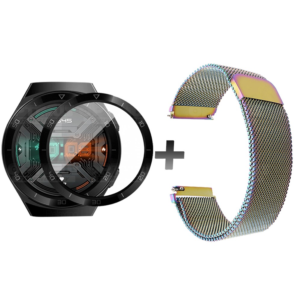 Vidrio Templado Cerámico Y Correa Magnética de Acero Inoxidable Smartwatch Reloj Inteligente Huawei Gt2E OPTIMUS TECHNOLOGY™ - 1