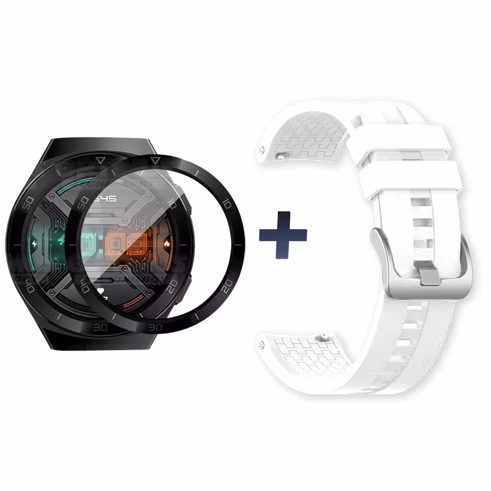 Vidrio Templado Cerámico Y Correa Smartwatch Reloj Inteligente Huawei Gt2E | OPTIMUS TECHNOLOGY™ | CRR-VTP-HW-GT2E |