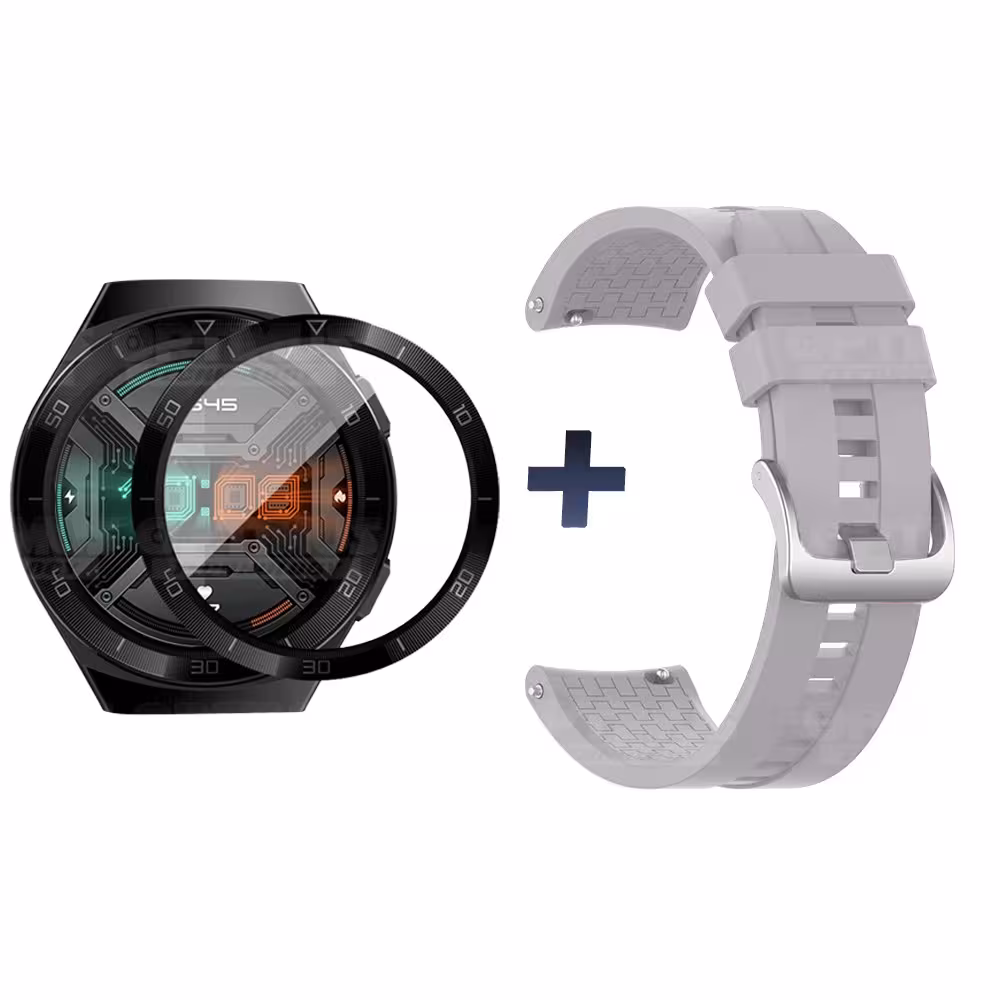 Vidrio Templado Cerámico Y Correa Smartwatch Reloj Inteligente Huawei Gt2E | OPTIMUS TECHNOLOGY™ | CRR-VTP-HW-GT2E |