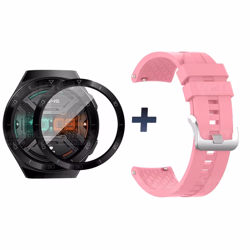 Vidrio Templado Cerámico Y Correa Smartwatch Reloj Inteligente Huawei Gt2E | OPTIMUS TECHNOLOGY™ | CRR-VTP-HW-GT2E |