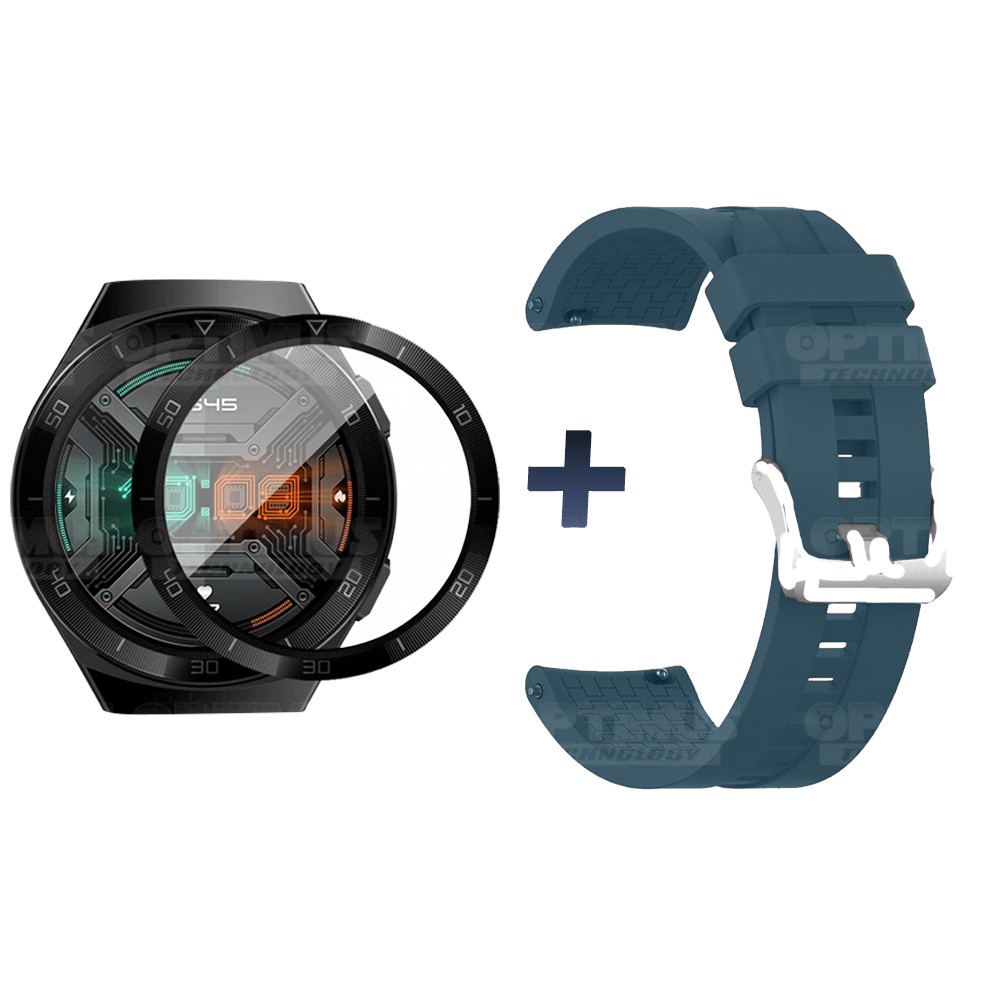 Vidrio Templado Cerámico Y Correa Smartwatch Reloj Inteligente Huawei Gt2E | OPTIMUS TECHNOLOGY™ | CRR-VTP-HW-GT2E |