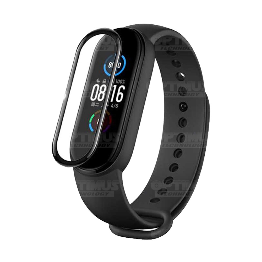 Vidrio Templado Protector Cerámico Para Reloj Smartwatch Xiaomi Mi Band 5 | OPTIMUS TECHNOLOGY™ | VTP-CR-XMI-MB5 |