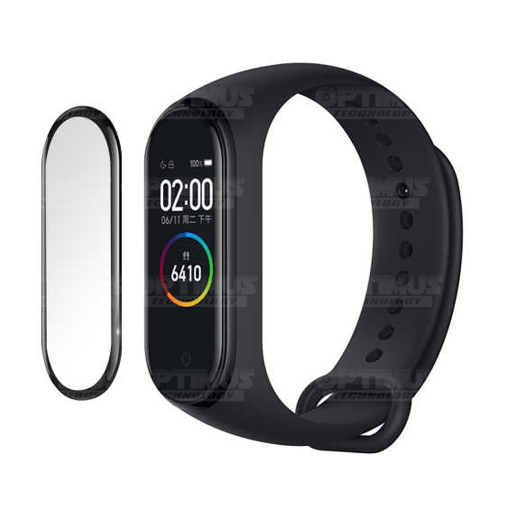 Vidrio Templado Protector Cerámico Para Reloj Smartwatch Xiaomi Mi Band 4 | OPTIMUS TECHNOLOGY™ | VTP-CR-XMI-MB4 |