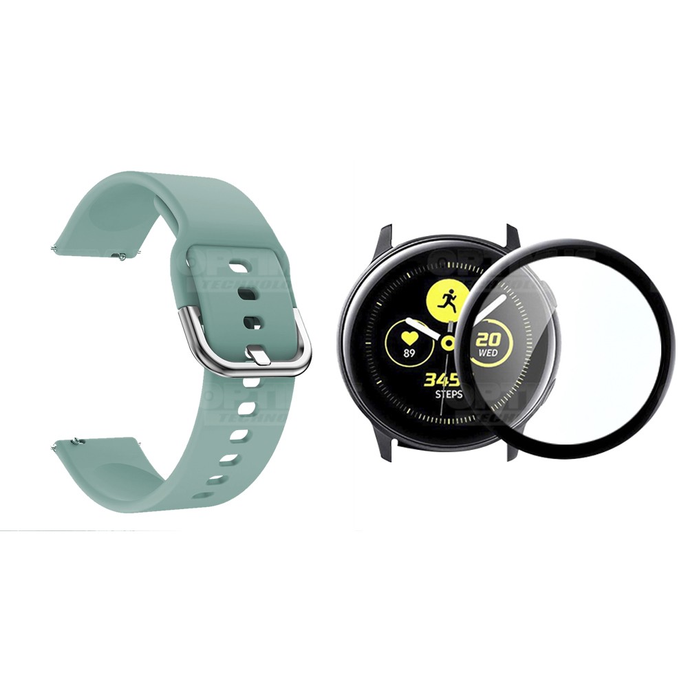 Kit Pulso Correa Y Vidrio Templado Nanoglass Protector Para Reloj Samsung Galaxy Active 40mm OPTIMUS TECHNOLOGY™ - 3
