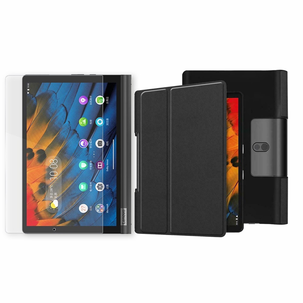 Kit Vidrio Templado y Estuche Case Acrílico y Sintético Lenovo Yoga Smart Tab Yt-x 705f OPTIMUS TECHNOLOGY™ - 3