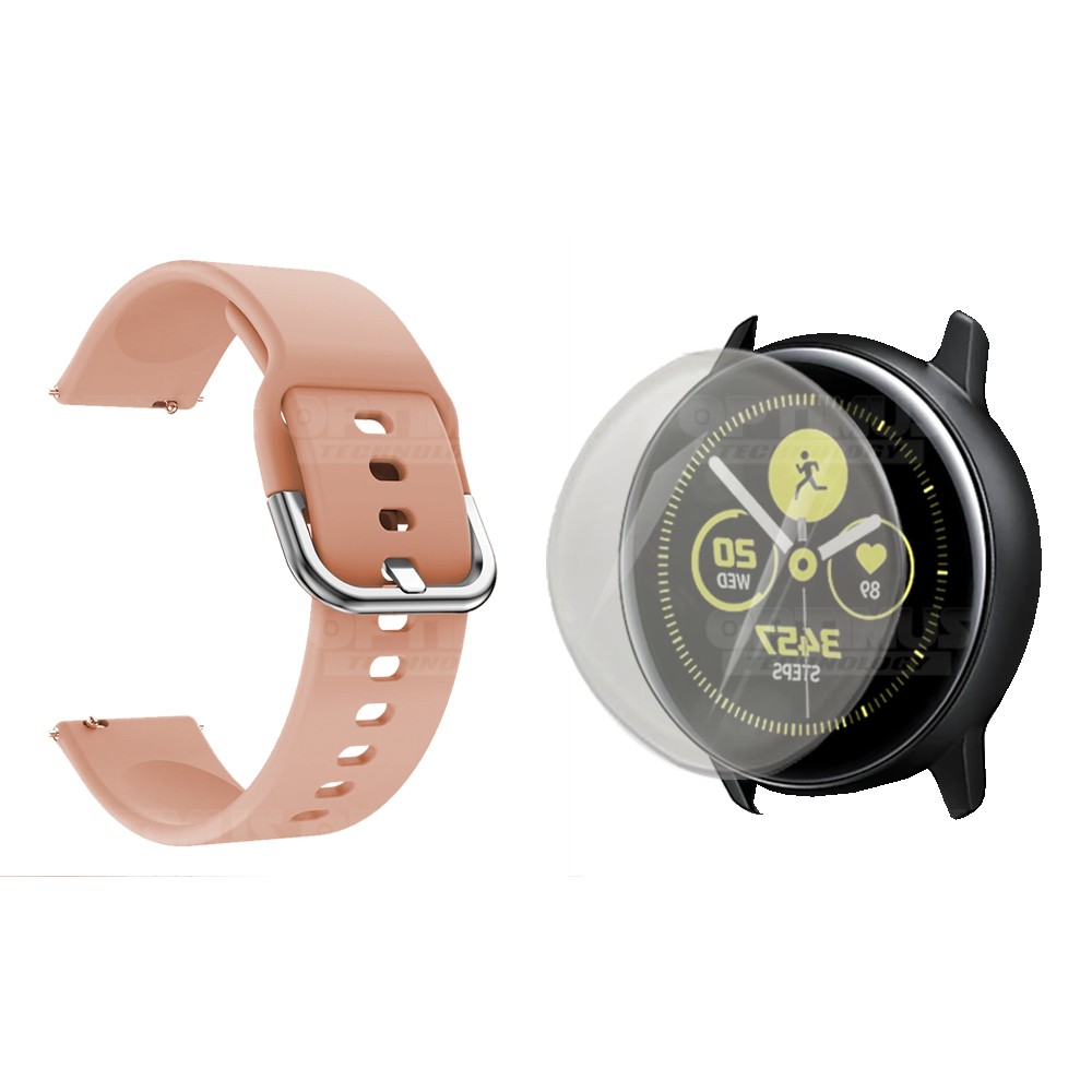 Kit Correa Pulso Y Buff Screen Para Reloj Samsung Galaxy Active 40mm | OPTIMUS TECHNOLOGY™ | CRR-BFF-SS-GWA20 |