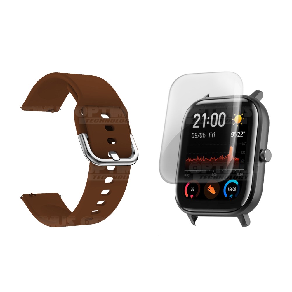 Kit Correa Pulso Y Buff Screen Para Reloj Inteligente Xiaomi Amazfit GTS | OPTIMUS TECHNOLOGY™ | CRR-BFF-XMI-AF-GTS |