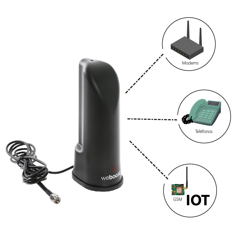 Antena amplificadora de señal WeBoost Onmidireccional de escritorio | WEBOOST COLOMBIA | ANT-WBST-ECRT |