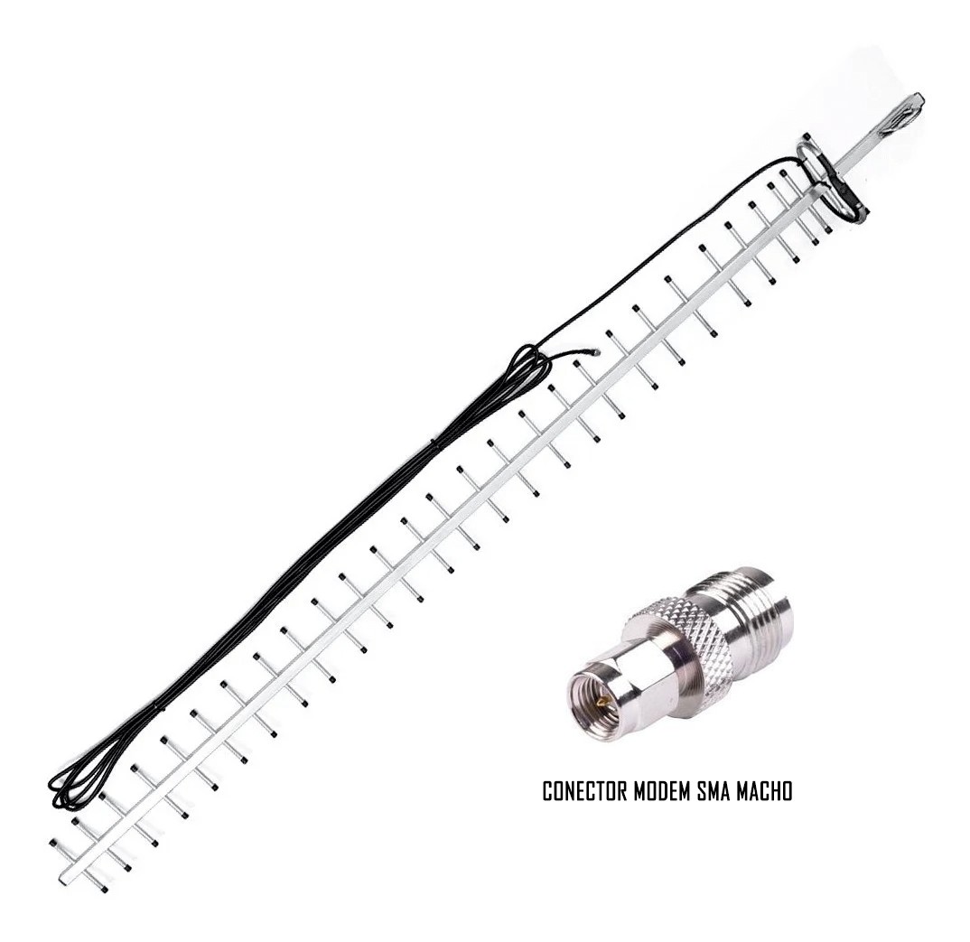 Antena Amplificadora de señal Yagi 40dBs | TMC MOVIL | ANT-YG40 |