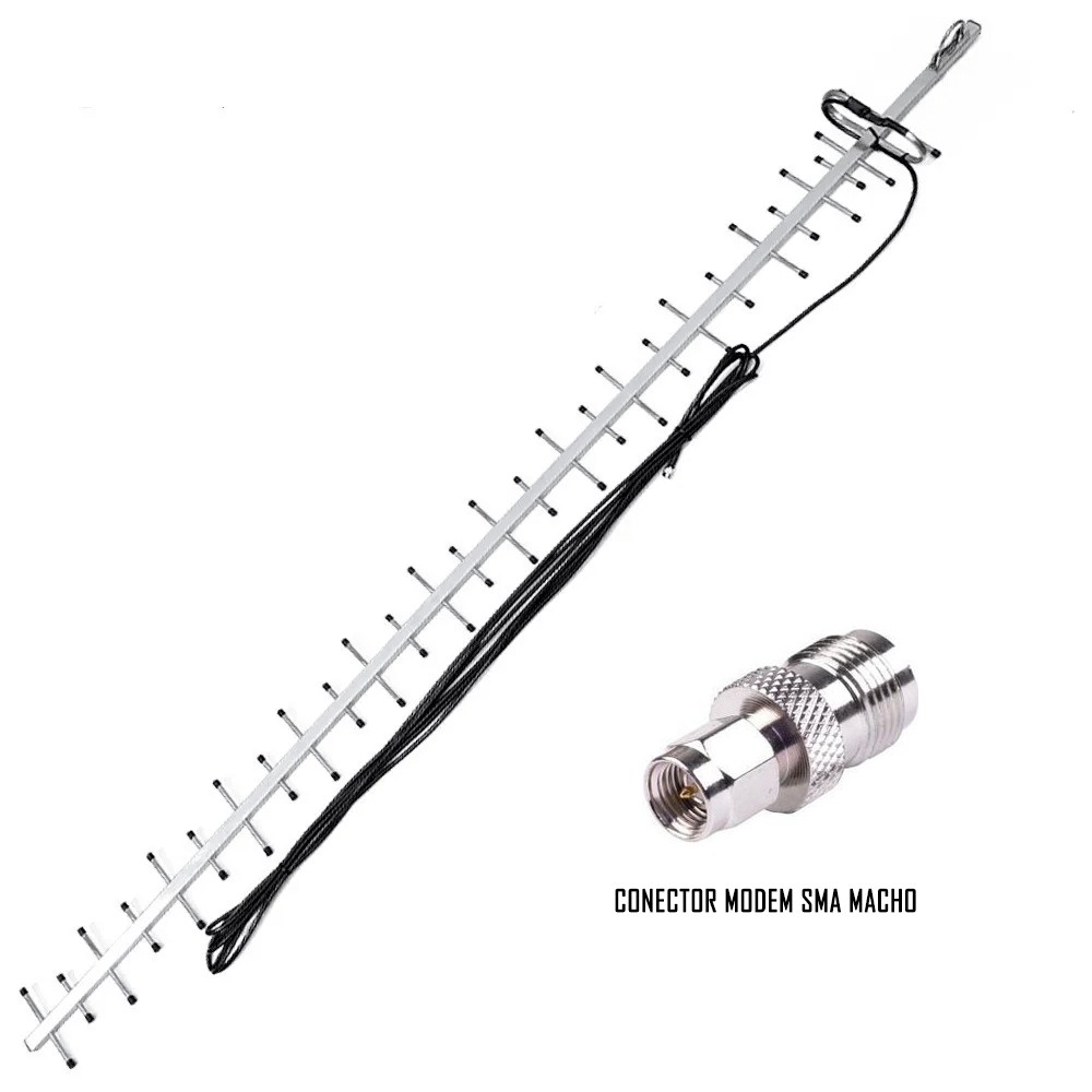 Antena Amplificadora de señal Yagi 60dBs | TMC MOVIL | ANT-YG-60 |