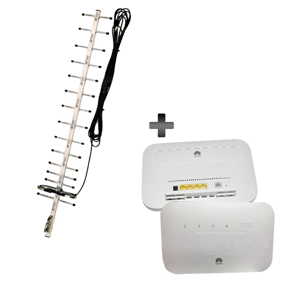 KIT Antena Amplificadora De Señal Yagi 17 Db Con Modem Enrutador Huawei B612 | HUAWEI COLOMBIA | KT-YG17-B612 |