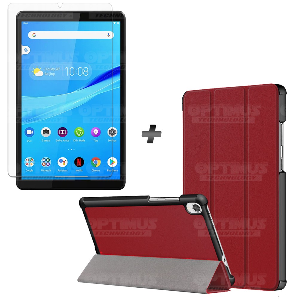 Kit Vidrio Cristal Templado Y Estuche Case Protector para Tablet Lenovo Tab M8 X8505f OPTIMUS TECHNOLOGY™ - 16
