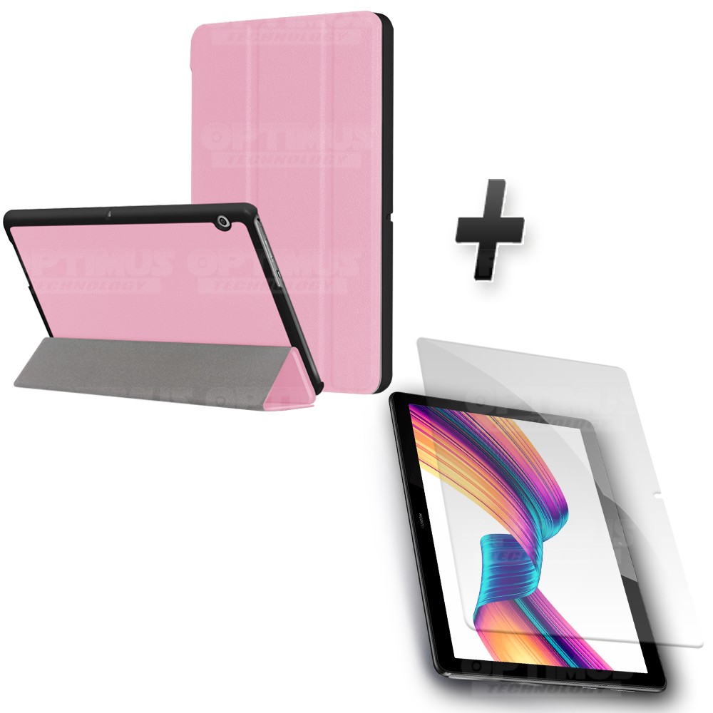 Kit Vidrio Templado y Estuche Case Protector Acrílico y Sintético Tablet Huawei T3-10 OPTIMUS TECHNOLOGY™ - 13