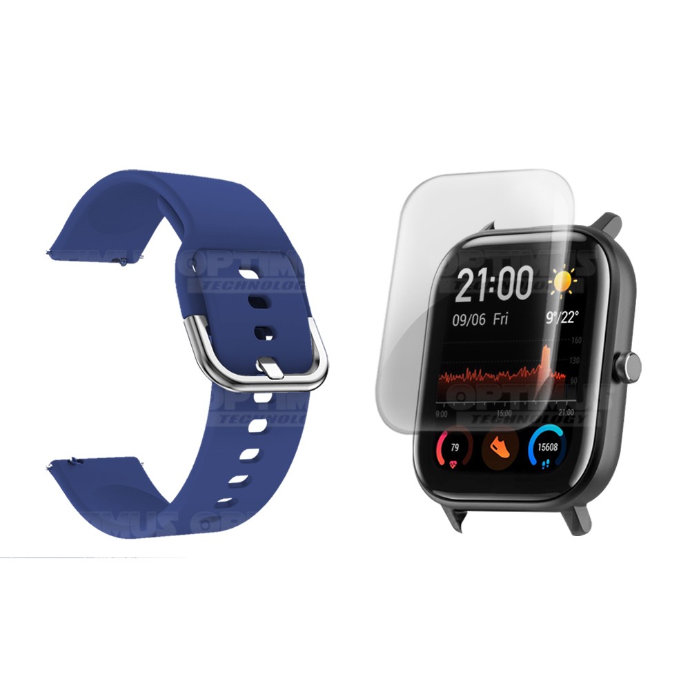 Kit Correa Pulso Y Buff Screen Para Reloj Inteligente Xiaomi Amazfit GTS | OPTIMUS TECHNOLOGY™ | CRR-BFF-XMI-AF-GTS |