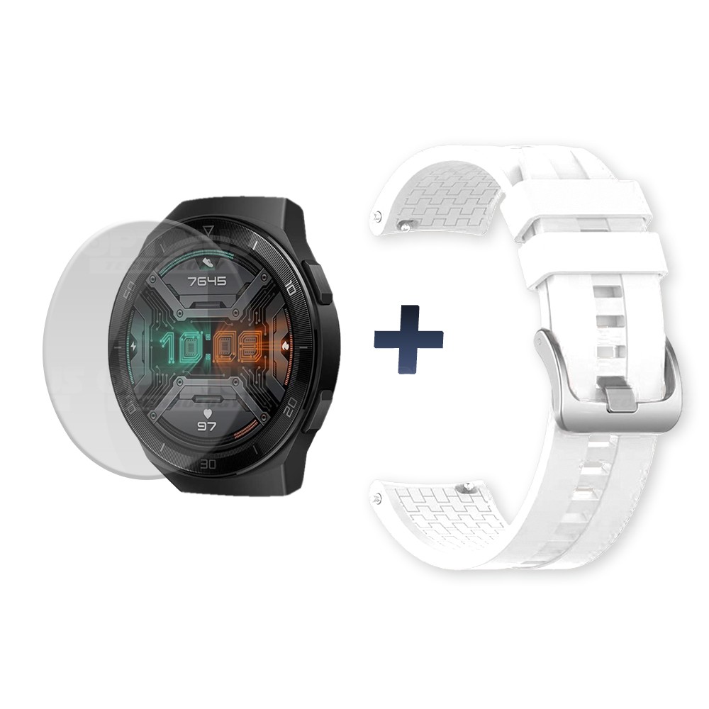 Buff Film Screen Protector Y Correa Smartwatch Reloj Inteligente Huawei Gt2E | OPTIMUS TECHNOLOGY™ | CRR-BFF-HW-GT2E |