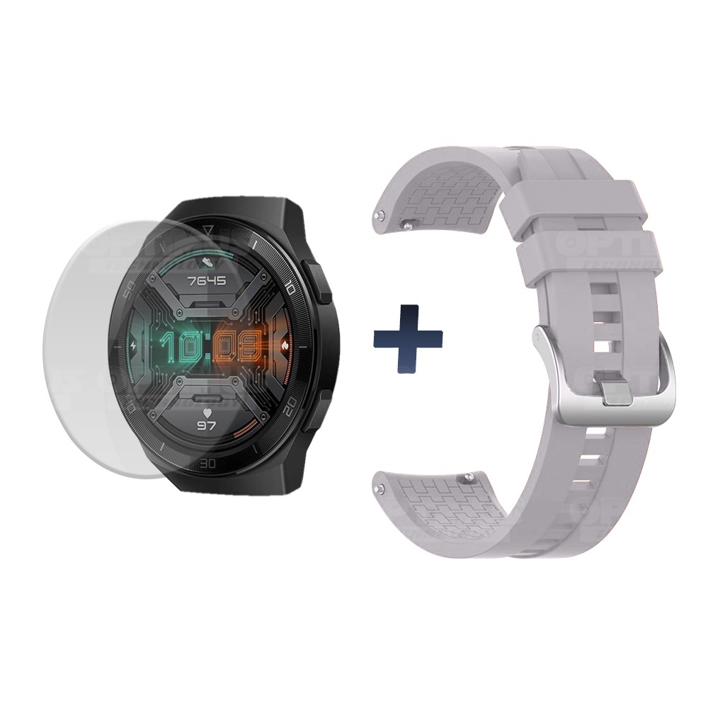 Buff Film Screen Protector Y Correa Smartwatch Reloj Inteligente Huawei Gt2E | OPTIMUS TECHNOLOGY™ | CRR-BFF-HW-GT2E |