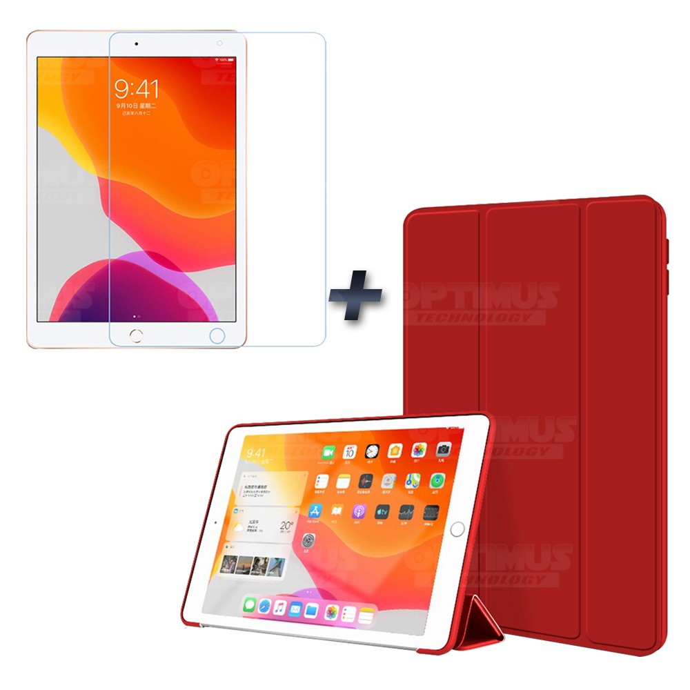 KIT Combo Vidrio Templado y Estuche Protector Case IPad 7 Generación De 10.2" | OPTIMUS TECHNOLOGY™ | KTD-EST-VTP-IP7-102 |