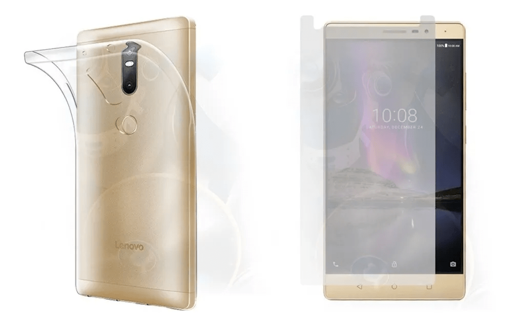 Protector Vidrio Y Estuche Lenovo Phab 2 Plus 670y | OPTIMUS TECHNOLOGY™ | KT-VTP-EST-LNV-PH2-670Y |