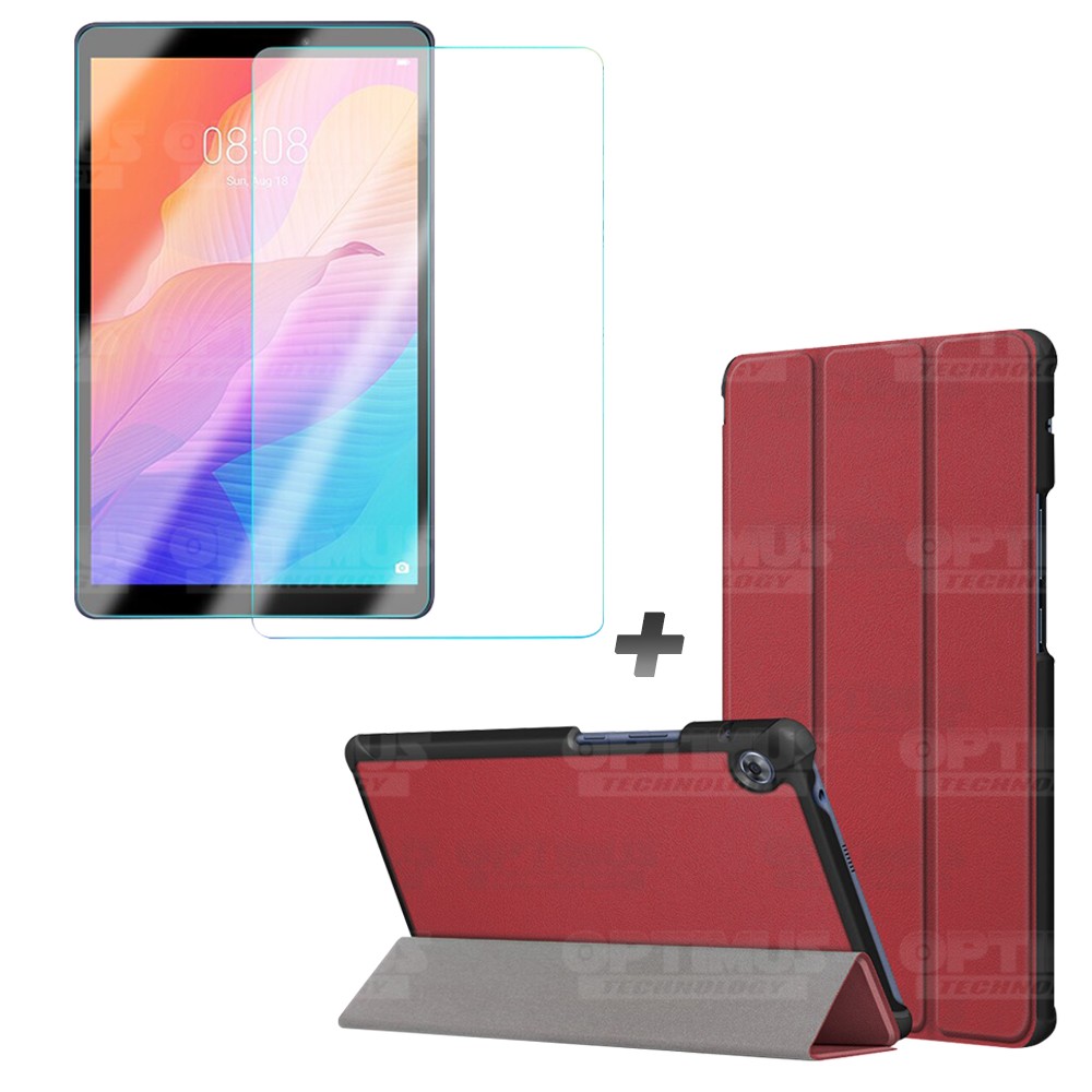 Kit Vidrio Cristal Templado Y Estuche Case Protector para Tablet Huawei Matepad T8 OPTIMUS TECHNOLOGY™ - 5