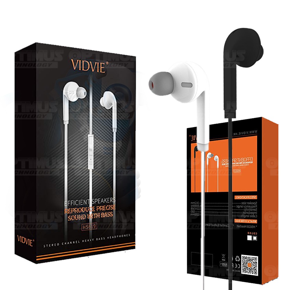 Audifonos De Cable Con Microfono Para Celular y Computador Pc Vidvie HS619 | OPTIMUS TECHNOLOGY™ | ADF-VDV-HS-619 |