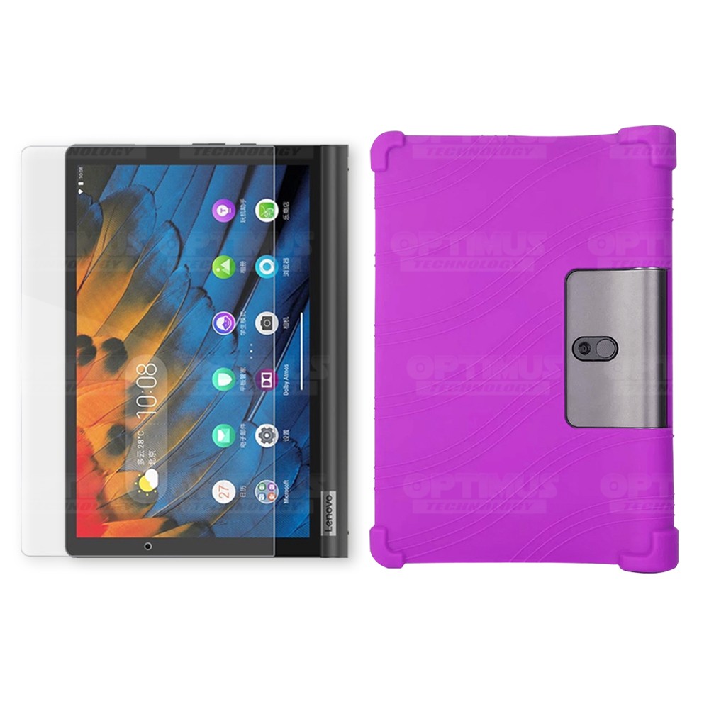 Combo Vidrio templado y Estuche Protector antigolpes Lenovo Yoga Smart Tab Yt-x 705f OPTIMUS TECHNOLOGY™ - 36