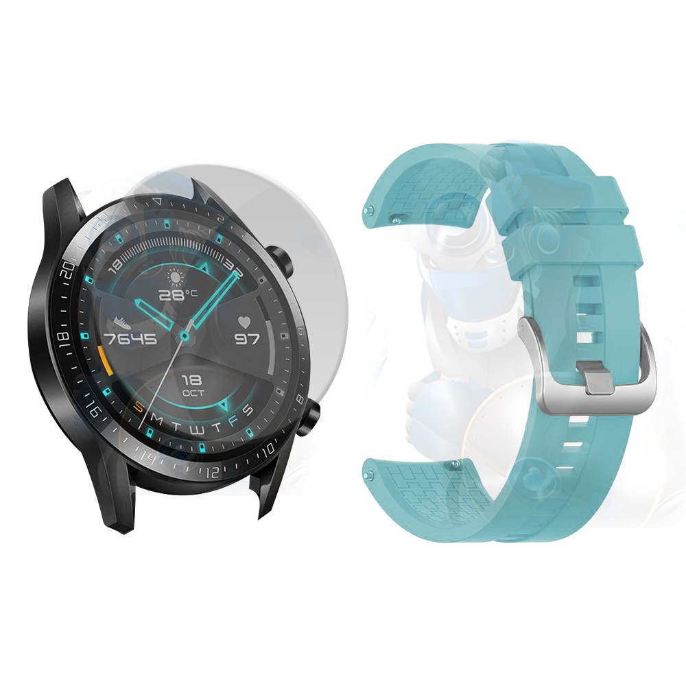 Vidrio Templado Y Correa Smartwatch Reloj Inteligente Huawei Gt 2 46mm | OPTIMUS TECHNOLOGY™ | CRR-VTP-HW-GT2-46 |