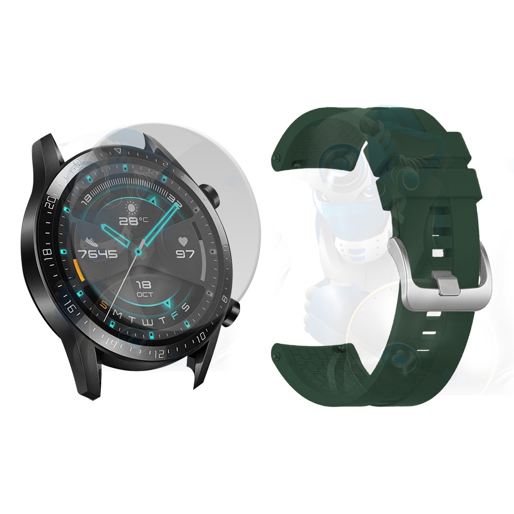Vidrio Templado Y Correa Smartwatch Reloj Inteligente Huawei Gt 2 46mm | OPTIMUS TECHNOLOGY™ | CRR-VTP-HW-GT2-46 |