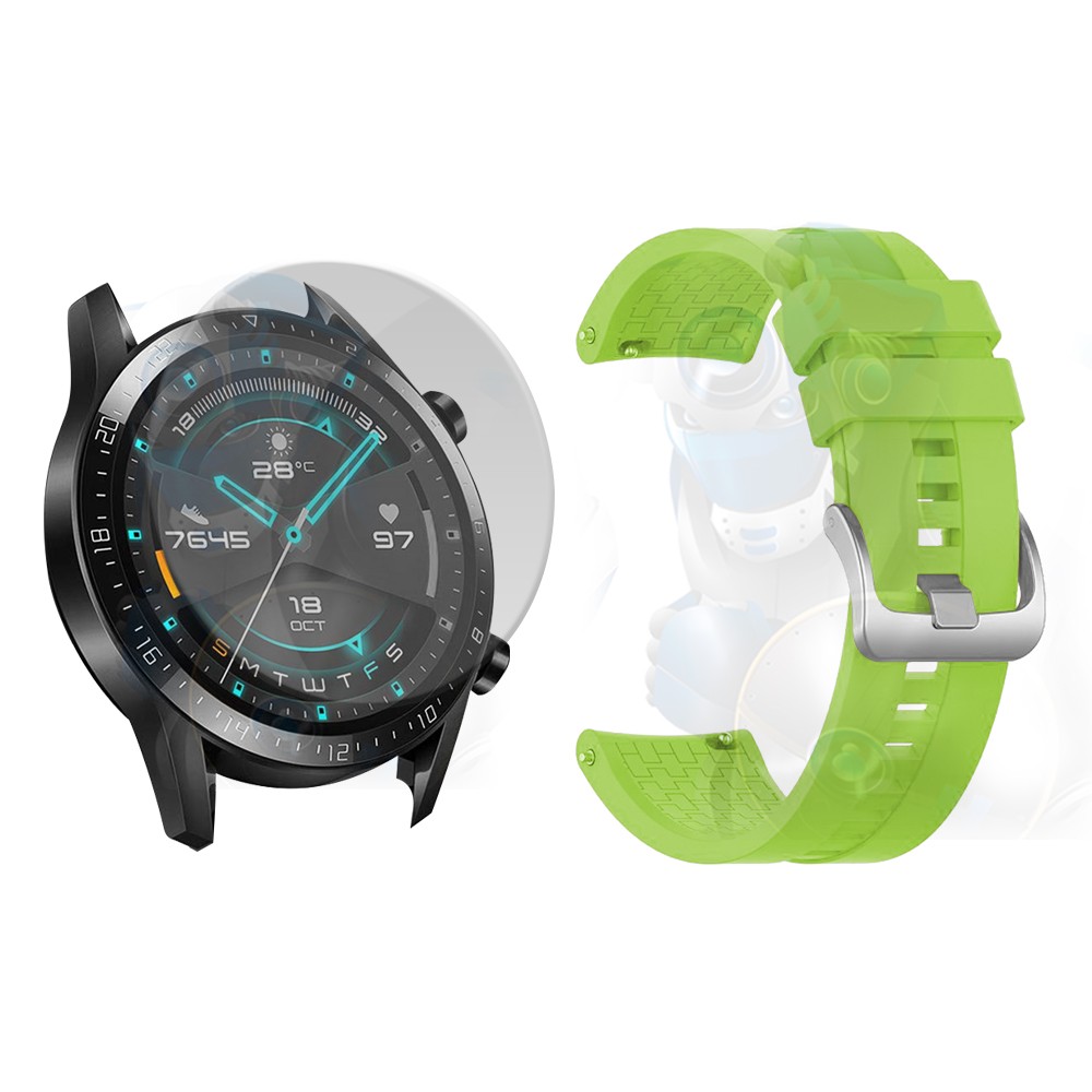 Vidrio Templado Y Correa Smartwatch Reloj Inteligente Huawei Gt 2 46mm | OPTIMUS TECHNOLOGY™ | CRR-VTP-HW-GT2-46 |