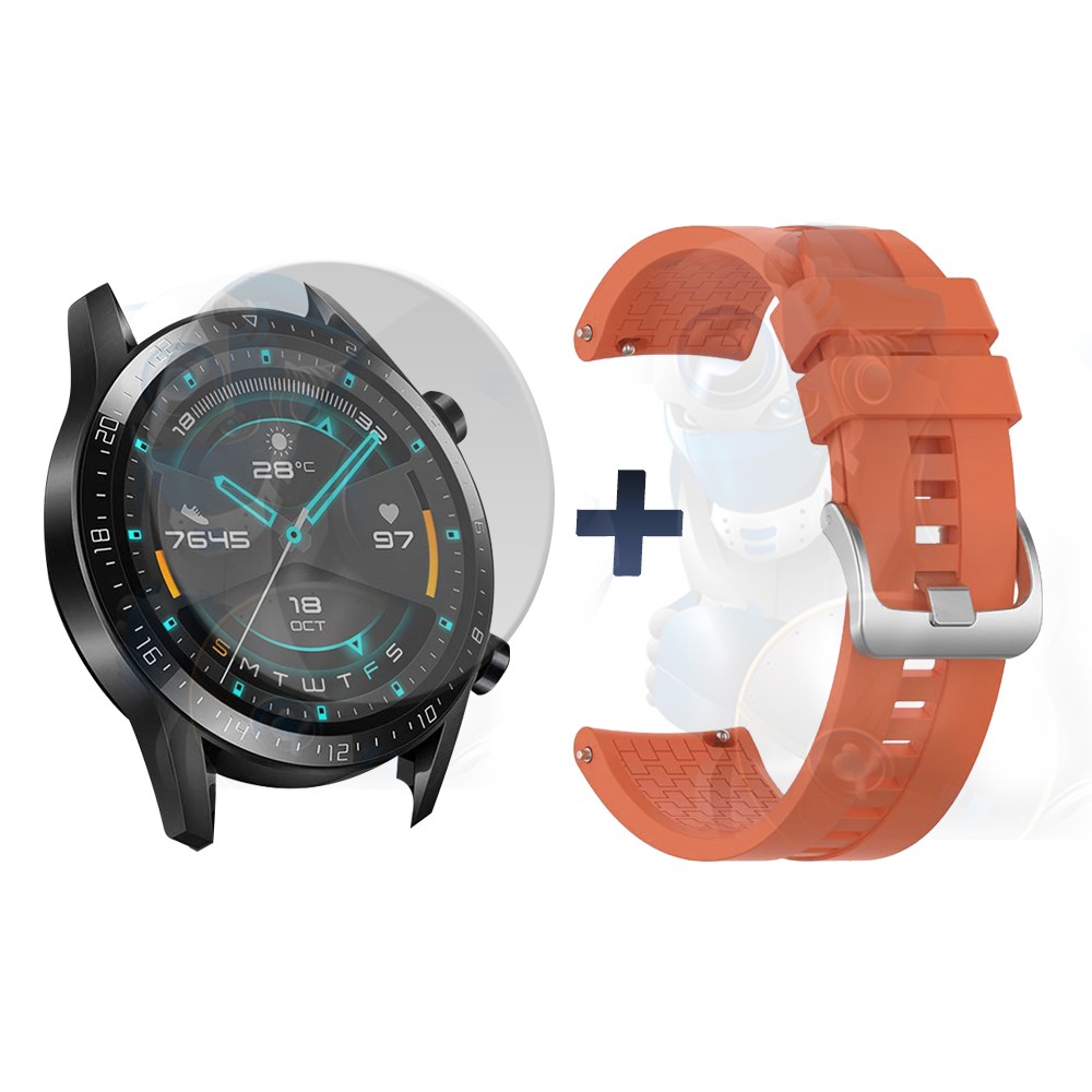 Vidrio Templado Y Correa Smartwatch Reloj Inteligente Huawei Gt 2 46mm | OPTIMUS TECHNOLOGY™ | CRR-VTP-HW-GT2-46 |