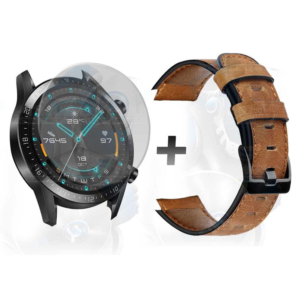 Manilla Correa De Cuero Y Vidrio Smartwatch Huawei Gt 2 46mm | OPTIMUS TECHNOLOGY™ | CRR-CR-VTP-HW-GT2-46 |
