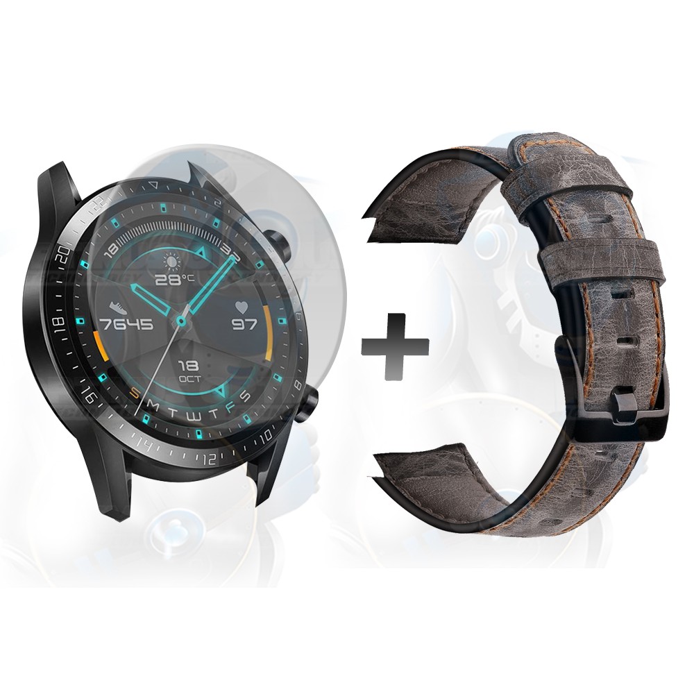 Manilla Correa De Cuero Y Vidrio Smartwatch Huawei Gt 2 46mm | OPTIMUS TECHNOLOGY™ | CRR-CR-VTP-HW-GT2-46 |