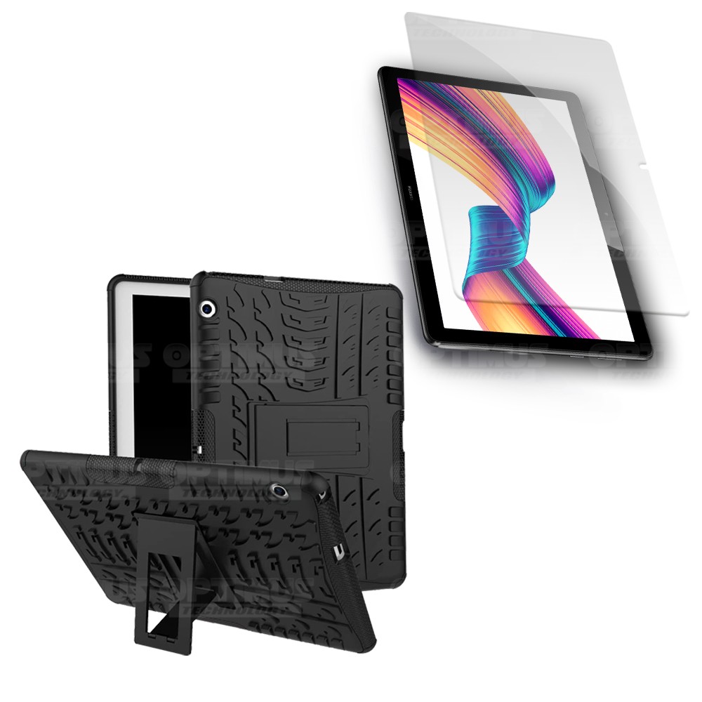 KIT Vidrio templado y Estuche Case Protector anti-golpes TPU Tablet Huawei T3-10 OPTIMUS TECHNOLOGY™ - 11