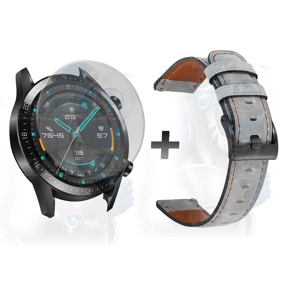 Manilla Correa De Cuero Y Vidrio Smartwatch Huawei Gt 2 46mm | OPTIMUS TECHNOLOGY™ | CRR-CR-VTP-HW-GT2-46 |